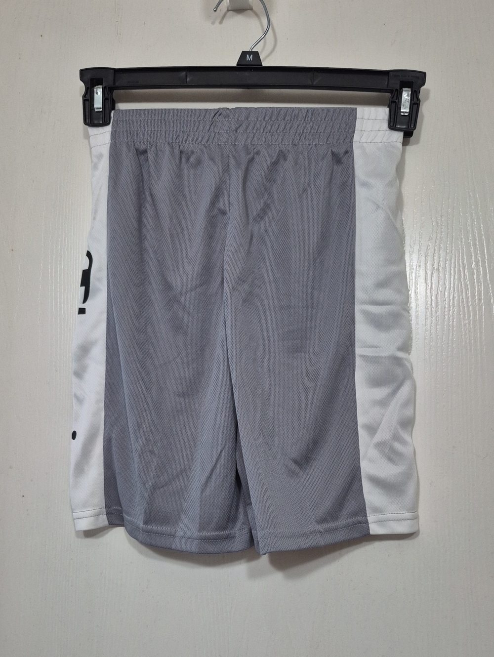 Champion Gray and White Kids Mesh Athletic Shorts